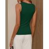 image:imageZESICA Womens Cowl Neck Business Casual Tank Tops 2026 Summer Sleeveless Knit Shirts Work Dressy BlousesGreen