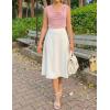 image:imageZESICA Womens Cowl Neck Business Casual Tank Tops 2026 Summer Sleeveless Knit Shirts Work Dressy BlousesPink
