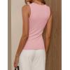 image:imageZESICA Womens Cowl Neck Business Casual Tank Tops 2026 Summer Sleeveless Knit Shirts Work Dressy BlousesPink