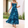image:imageZESICA Womens Summer Floral Sleeveless Maxi Dress 2026 Boho Mesh Spaghetti Strap Flowy Beach Wedding Guest Long DressesLake