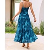 image:imageZESICA Womens Summer Floral Sleeveless Maxi Dress 2026 Boho Mesh Spaghetti Strap Flowy Beach Wedding Guest Long DressesLake