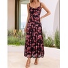 image:imageZESICA Womens Summer Floral Sleeveless Maxi Dress 2026 Boho Mesh Spaghetti Strap Flowy Beach Wedding Guest Long DressesNewblack