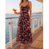 image:imageZESICA Womens Summer Floral Sleeveless Maxi Dress 2026 Boho Mesh Spaghetti Strap Flowy Beach Wedding Guest Long DressesNewblack