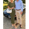 image:imageZESICA Womens Summer Short Sleeve Bodycon Midi Dress 2026 Spring Elegant Formal Wedding Guest Cocktail Party DressesArmygreen
