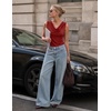 image:imageZESICA Womens Cowl Neck Business Casual Tank Tops 2026 Summer Sleeveless Knit Shirts Work Dressy BlousesRed