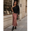 image:imageZESICA Womens Fall Long Sleeve Off Shoulder Going Out Tops  Asymmetrical Neck Shirt Crop Tops Cinched Waist Top Long Batwing Sleeve Tops Fall Shirts Date Night tops Trendy ClothesBlack