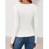 image:imageZESICA Womens Fall Long Sleeve Peplum Business Casual Tops  Boat Neck Asymmetrical Tunic Blouse Comfy Soft Fabric Work Ofiice Outfits Fashion Trendy ClothesWhite