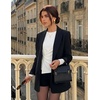 image:imageZESICA Womens Fall Long Sleeve Peplum Business Casual Tops  Boat Neck Asymmetrical Tunic Blouse Comfy Soft Fabric Work Ofiice Outfits Fashion Trendy ClothesWhite