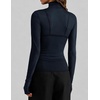 image:imageZESICA Womens Mesh Sheer Turtleneck Long Sleeve Shirts  See Through Fitted Blouses Sexy Cute TShirts Going Out Tops Date Night Party Clubwear Shirts 2026 Fall Layering OutfitsNavy