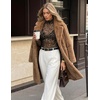 image:imageZESICA Womens Mesh Sheer Turtleneck Long Sleeve Shirts  See Through Fitted Blouses Sexy Cute TShirts Going Out Tops Date Night Party Clubwear Shirts 2026 Fall Layering OutfitsLeopardbrown