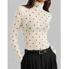image:imageZESICA Womens Mesh Sheer Turtleneck Long Sleeve Shirts  See Through Fitted Blouses Sexy Cute TShirts Going Out Tops Date Night Party Clubwear Shirts 2026 Fall Layering OutfitsDotivory