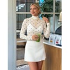 image:imageZESICA Womens Mesh Sheer Turtleneck Long Sleeve Shirts  See Through Fitted Blouses Sexy Cute TShirts Going Out Tops Date Night Party Clubwear Shirts 2026 Fall Layering OutfitsDotivory