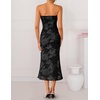 image:imageZESICA 2026 Summer Strapless Floral Cocktail Wedding Guest Dress for Women  Formal Bodycon Mesh Tube Midi Dresses Elegant Bridal Shower Bridesmaid Birthday Holiday Dinner Party Fashion Evening GownDim