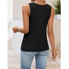 image:imageZESICA Womens Summer Knit Vest Tops Wool Blend Sweaters  Sleeveless TopsGoing Out TopsTrendy VestsCasual V Neck Tank TopTrendy OutfitsBusiness Casual TopsWork Office VestsBlack