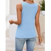 image:imageZESICA Womens Summer Knit Vest Tops Wool Blend Sweaters  Sleeveless TopsGoing Out TopsTrendy VestsCasual V Neck Tank TopTrendy OutfitsBusiness Casual TopsWork Office VestsBlue