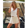 image:imageZESICA Womens Summer Knit Vest Tops Wool Blend Sweaters  Sleeveless TopsGoing Out TopsTrendy VestsCasual V Neck Tank TopTrendy OutfitsBusiness Casual TopsWork Office VestsWhite