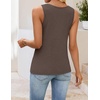 image:imageZESICA Womens Summer Knit Vest Tops Wool Blend Sweaters  Sleeveless TopsGoing Out TopsTrendy VestsCasual V Neck Tank TopTrendy OutfitsBusiness Casual TopsWork Office VestsMocha