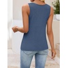 image:imageZESICA Womens Summer Knit Vest Tops Wool Blend Sweaters  Sleeveless TopsGoing Out TopsTrendy VestsCasual V Neck Tank TopTrendy OutfitsBusiness Casual TopsWork Office VestsDustyblue