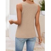 image:imageZESICA Womens Summer Knit Vest Tops Wool Blend Sweaters  Sleeveless TopsGoing Out TopsTrendy VestsCasual V Neck Tank TopTrendy OutfitsBusiness Casual TopsWork Office VestsShallowkhaki