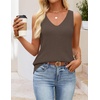 image:imageZESICA Womens Summer Knit Vest Tops Wool Blend Sweaters  Sleeveless TopsGoing Out TopsTrendy VestsCasual V Neck Tank TopTrendy OutfitsBusiness Casual TopsWork Office VestsMocha
