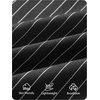 image:imageZESICA Womens Wide Leg Striped Business Work Palazzo Pants  High Waist Button Down Side Pockets 2026 Straight Long Pant Dressy Office Slacks Work Trousers Early Fall FashionBlack