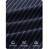 image:imageZESICA Womens Wide Leg Striped Business Work Palazzo Pants  High Waist Button Down Side Pockets 2026 Straight Long Pant Dressy Office Slacks Work Trousers Early Fall FashionNavy