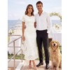 image:imageZESICA Women Summer 2026 Floral Short Sleeve Bodycon Mesh Maxi Formal Dress  Ruched Fitted Casual Work Dress Elegant Bridal Shower Dress Wedding Guest Cocktail Party Dress Brunch Dinner OutfitsWhite