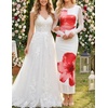 image:imageZESICA Womens Long Sleeve Floral Side Slit Bodycon Maxi Dresses  Crewneck Slim Fit Ruched Lined Mesh 2026 Fall Boho Trendy Formal Wedding Guest Cocktail Party Casual Going Out VacationWhite