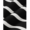 image:imageZESICA Womens Summer Sleeveless Ribbed Knit Bodycon Midi Dresses  Casual Striped Square Neck Slim Fit Sundress Comfy Soft Stretch Long Tank Dresses Daily Beach Vacation Outfits ClothesBlack