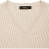image:imageZESICA Womens V Neck 2026 Fall Sweater Dress  Bodycon Slimming Long Sleeve Ribbed Knit Tie Waist Classy Holiday Work Office Winter Midi DressesApricot