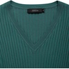 image:imageZESICA Womens V Neck 2026 Fall Sweater Dress  Bodycon Slimming Long Sleeve Ribbed Knit Tie Waist Classy Holiday Work Office Winter Midi DressesDarkgreen