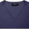 image:imageZESICA Womens V Neck 2026 Fall Sweater Dress  Bodycon Slimming Long Sleeve Ribbed Knit Tie Waist Classy Holiday Work Office Winter Midi DressesNavy
