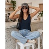 image:imageZESICA Womens Summer Crochet Sleeveless Tank Tops  V Neck Loose Fit Eyelet Lightweight 2026 Casual Business Sweater Vest Cute Going Out Trendy Boho Beach Vacation OutfitsNavyblue