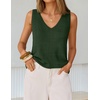 image:imageZESICA Womens Summer Crochet Sleeveless Tank Tops  V Neck Loose Fit Eyelet Lightweight 2026 Casual Business Sweater Vest Cute Going Out Trendy Boho Beach Vacation OutfitsArmygreen