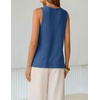image:imageZESICA Womens Summer Crochet Sleeveless Tank Tops  V Neck Loose Fit Eyelet Lightweight 2026 Casual Business Sweater Vest Cute Going Out Trendy Boho Beach Vacation OutfitsDustyblue