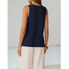 image:imageZESICA Womens Summer Crochet Sleeveless Tank Tops  V Neck Loose Fit Eyelet Lightweight 2026 Casual Business Sweater Vest Cute Going Out Trendy Boho Beach Vacation OutfitsNavyblue