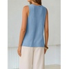 image:imageZESICA Womens Summer Crochet Sleeveless Tank Tops  V Neck Loose Fit Eyelet Lightweight 2026 Casual Business Sweater Vest Cute Going Out Trendy Boho Beach Vacation OutfitsBlue