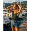 image:imageZESICA Womens Summer Crochet Sleeveless Tank Tops  V Neck Loose Fit Eyelet Lightweight 2026 Casual Business Sweater Vest Cute Going Out Trendy Boho Beach Vacation OutfitsArmygreen