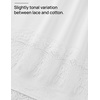 image:imageZESICA Womens Summer Oversized TShirts Asymmetrical Lace Going Out Tops  Asymmetrical Lace Trim Short Sleeve Baggy Loose Fit Tunic Dressy Casual Blouse Work Going Out Gym OutfitsWhite