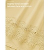 image:imageZESICA Womens Summer Oversized TShirts Asymmetrical Lace Going Out Tops  Asymmetrical Lace Trim Short Sleeve Baggy Loose Fit Tunic Dressy Casual Blouse Work Going Out Gym OutfitsButter Yellow