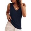 image:imageZESICA Womens Summer Crochet Sleeveless Tank Tops  V Neck Loose Fit Eyelet Lightweight 2026 Casual Business Sweater Vest Cute Going Out Trendy Boho Beach Vacation OutfitsNavyblue