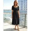 image:imageZESICA Womens 2026 Summer Boho Floral Ruffle Maxi DressBlack