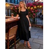 image:imageZESICA Womens 2026 Summer Boho Floral Ruffle Maxi DressBlack