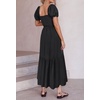 image:imageZESICA Womens 2026 Summer Boho Floral Ruffle Maxi DressBlack