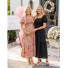 image:imageZESICA Womens 2026 Summer Boho Floral Ruffle Maxi DressBlack