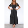 image:imageZESICA Womens 2026 Summer Boho Floral Ruffle Maxi DressBlack
