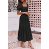 image:imageZESICA Womens 2026 Summer Boho Floral Ruffle Maxi DressBlack