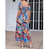 image:imageZESICA Womens 2026 Summer Boho Floral Ruffle Maxi DressGreenblue