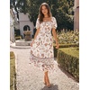 image:imageZESICA Womens 2026 Summer Boho Floral Ruffle Maxi DressIvory