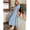 image:imageZESICA Womens 2026 Summer Boho Floral Ruffle Maxi DressLightblue